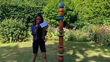 The second clue was with this totem pole in Martham