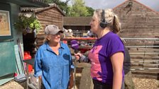 The team arrive to meet Tracey at the Radcliffe Donkey Sanctuary...