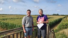 Graham was there to meet Rachel to tell her about the Maize Maze....and the fairies!