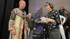 Dereham Theatre Company were rehearsing their production of Joseph in the hall!