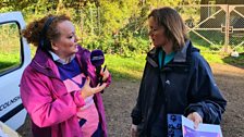 Luckily Sarah was on hand to tell Amy all about Apple Day....and help with the clue..