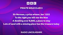 Time for the final clue.....where would the treasure be hiding?