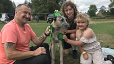 Louis, Frampton and Betty plus their lovely Whippet Bedlington