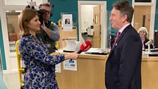 Catherine Morrison talks to Jim O'Hagan, Chief Executive of Libraries NI at Finaghy Library