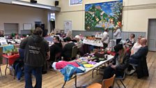 For the finale, Julie had to head for a craft fair at the Silver Road Community Centre in Norwich