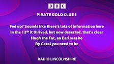 But where would clue 1 take the Pirate Gold team?  Brendan thought he might have an idea....do you?