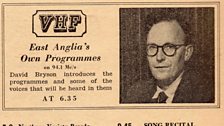 The ý's East Anglian programmes began on February 5 1957