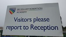 Start point for the team today was the William Robertson School...