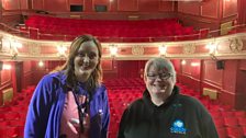 It was literally down the road to The New Theatre Royal where Claire met Eira, Chairman of CAODS...