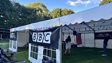 Our tv Music Introducing tent at Hopfest, Bewdley.