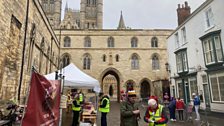 Time to leave the church and the Castle Square, where they were getting ready for the Santa Fun Run, behind...