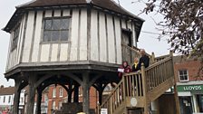 Wymondham's Market Cross was the hiding place for clue five