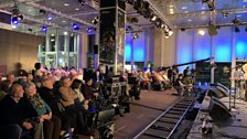 Audience in 鶹Լ Pacific Quay foyer