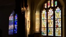 The entrance windows at Tudeley