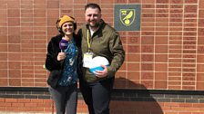 Julie earned the treasure from our Norwich City Women correspondent Jack Maclean at Carrow Road