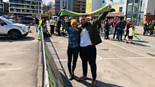 Julie's treasure was a Proud Canaries LGBTQ+ fan group scarf