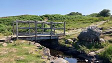 Wooden bridge on the Slate Trail