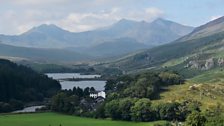 View of Capel Curig and beyond