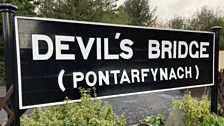 Devil's Bridge sign