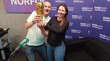 Graham and Anna celebrate their own personal World Cup triumph!