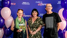 Excited Green Award nominees posed for pictures before the event