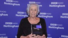 Linda Knight won the Great Neighbour Award at the tv Radio Nottingham Make A Difference Awards.