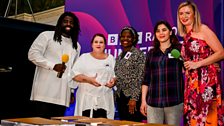 Members of Hull Sisters receiving the Community Group Award