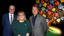 ̳ Board Member for Northern Ireland Michael Smyth, Cllr Julie Gilmour, Vice Chair Libraries NI and Adam Smyth, Director ̳NI