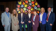 MLAs Mike Nesbitt, Kate Nicholl, Nick Mathison, Peter McReynolds, Deborah Erskine, Diana Forsythe and Harry Harvey