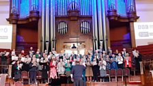 The Parliament Choir perform at Methodist Central Hall, Westminster for Sunday Worship