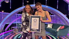 Lauren and Fleur with the Guinness World Record