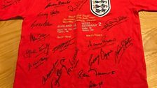 1966 World Cup shirt, signed, in Malvern