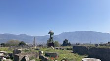 The view out to sea from Pompeii