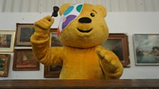 Pudsey Bear wields the gavel