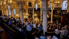 The congregation sing