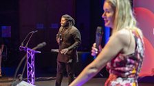 Carla Green and Kofi Smiles Presenting