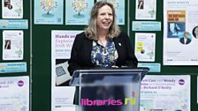 Bonnie Anley, Chairperson of Libraries NI, at the Book Week 2025 launch