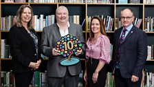 Bonnie anley, Stephen Nolan,  Nora ? and Mark Adair at the Book Week 2025 launch