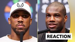 Dubois & Joshua react to epic fight