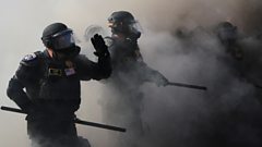 How the LA clashes unfolded... in 60 seconds