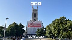 Behind the scaffold of 'Brighton's Cathedral'