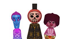 Three characters from the game Divided Islands.