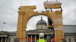 Destroyed Syrian arch rises again in London