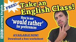Take an English class: Would rather