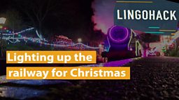 Lighting up the railway for Christmas