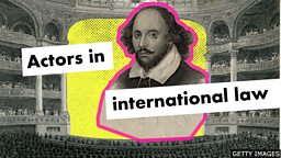 Who are the actors in international law?
