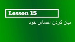 Lesson 15 - Describing how you feel