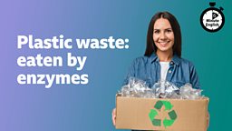 Plastic waste eaten by enzymes