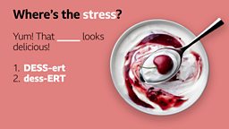 Where is the stress?