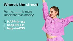 Where is the stress?